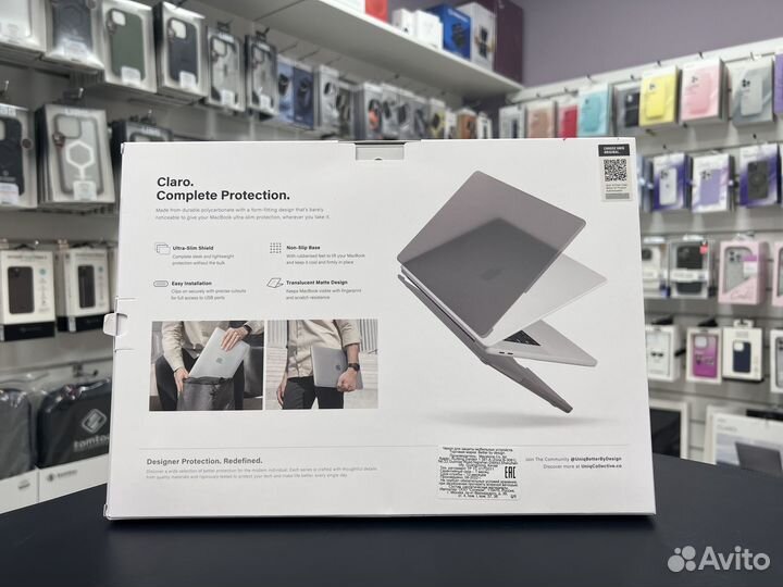 Чехол Uniq husk Pro Claro MacBook Air 13 20г Matte