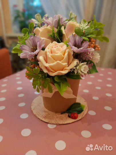 Букеты -Комплименты из мыла ручной работы