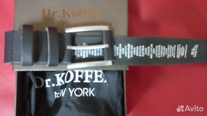 Мужской кожаный ремень Dr.Koffer