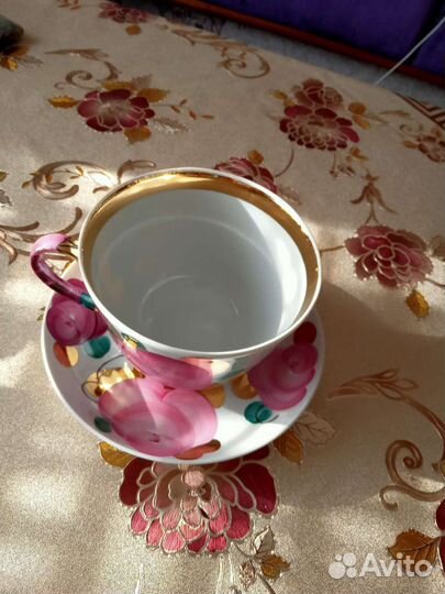 Чашка с блюдцем дулево
