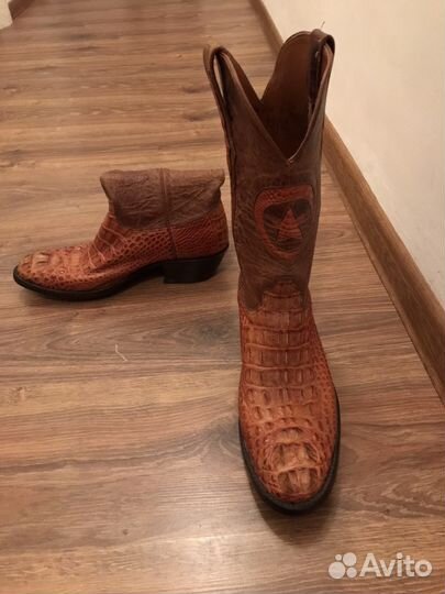 Сапоги муж казачки крокодиловые