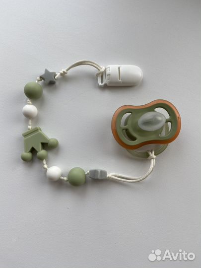 Пустышка avent с держателем