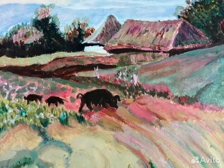 Картина маслом в раме