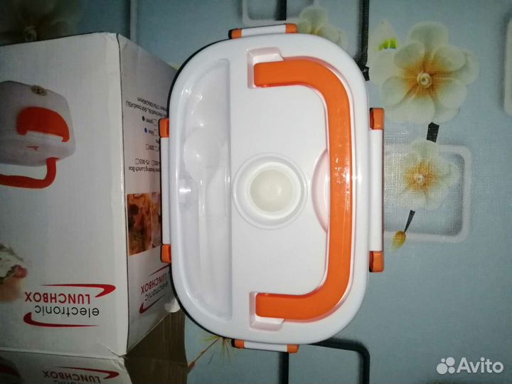 Контейнер для еды с электроподогревом (ланч-бокс)