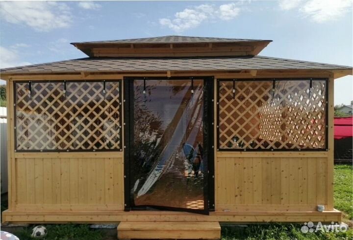 Мягкие окна для беседки, террасы, веранды