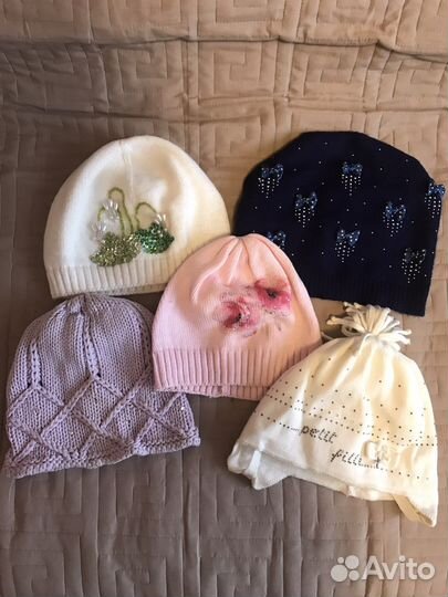 Шапка зимняя для девочки 50 52