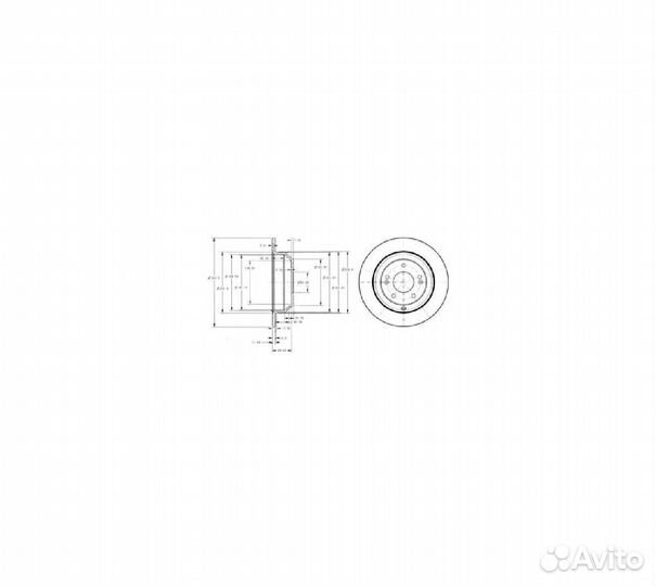 Диск тормозной hyundai santa FE/KIA soren