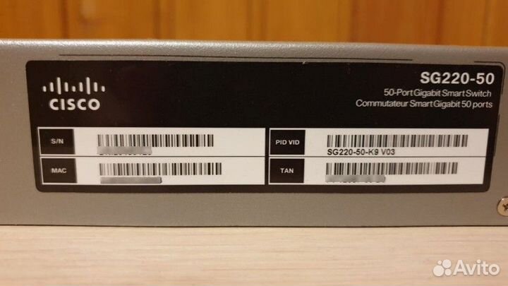 Продам коммутатор Cisco SG220-50