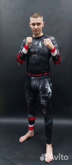 Комплект: рашгард + компрессионные штаны venum