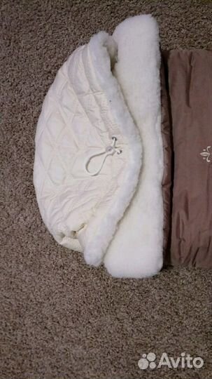 Конверт меховой для новорожденных. Little piople