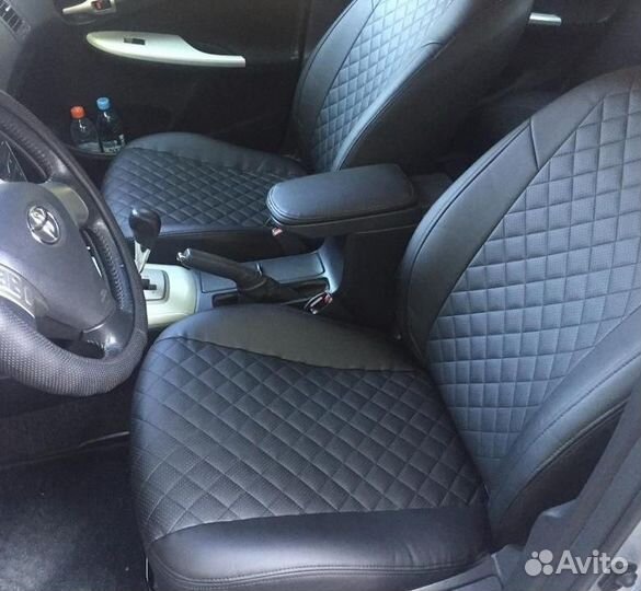 Чехлы на любую машину (авто ) эко кожа ромбик