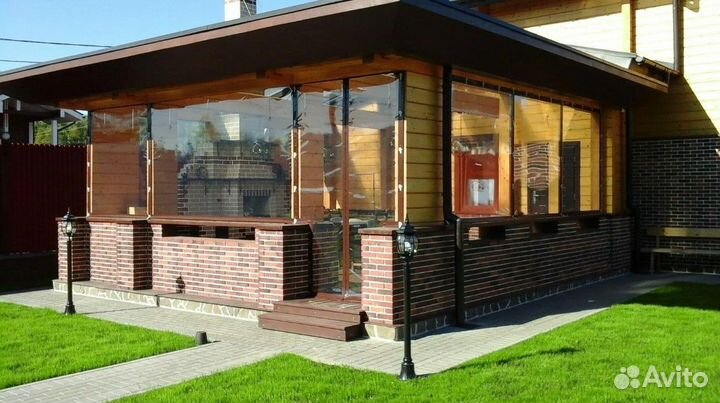 Окна мягкие для террас и беседок