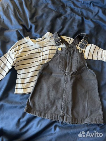 Комлект сарафан и кофта H&M 92