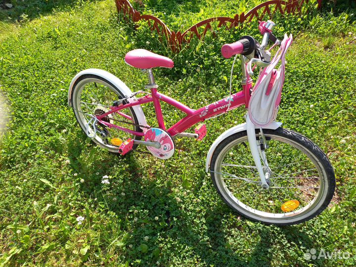 Велосипед подростковый розового цвета btwin б.у