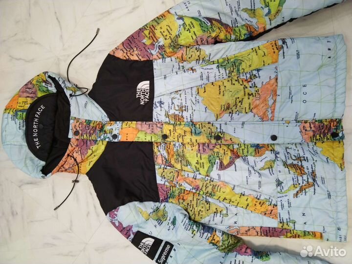 Куртка география карты The north face