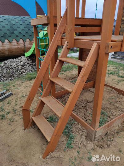 Детская уличная площадка для дачи горка 3м