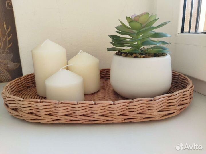 Плетеная корзинка (поднос)