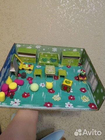Поделка-макет игровая комната детского сада объявление продам