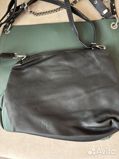 Сумка из натуральной кожи 3 в 1