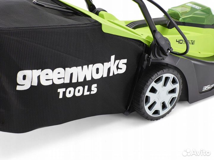 Аккумуляторная газонокосилка Greenworks G40LM35