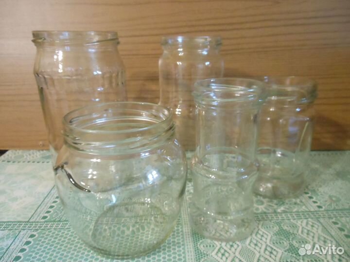 Банки стеклянные разный объем