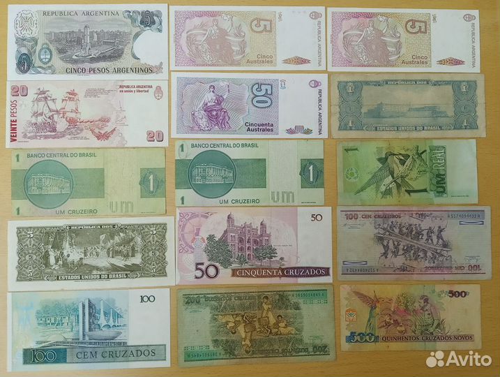 Банкноты. Америка и Африка