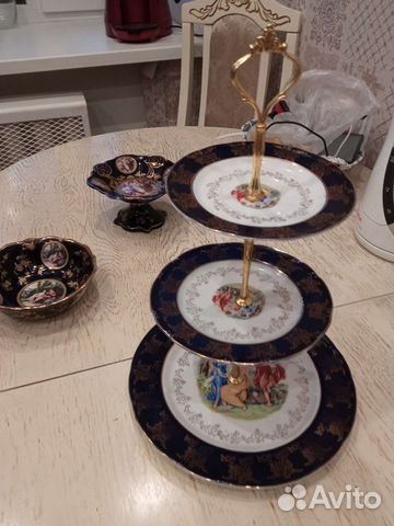 Этажерка ваза для фруктов Мадонна гдр