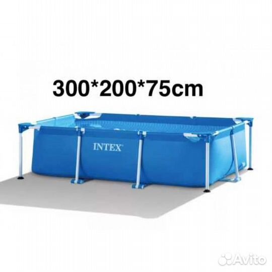 Бассейн каркасный intex 300*200*75