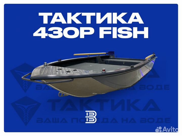 Моторная лодка, Тактика 430 Р(Fish), графит