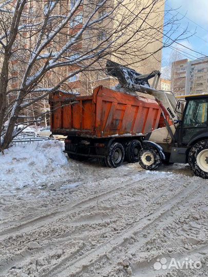 Уборка снега.Услуги спецтех. Погрузчик-экс. Фронт