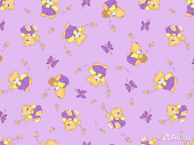 Детский комплект постельного белья бязь цветная