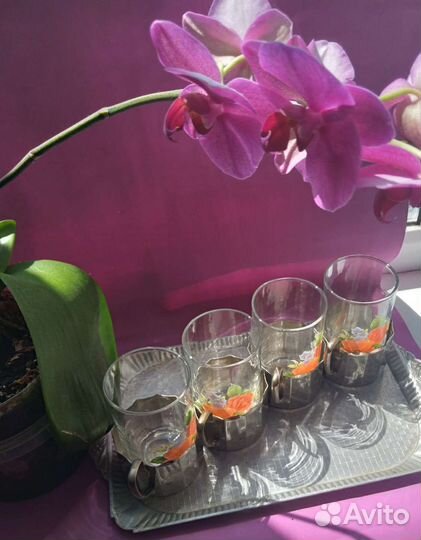 Подстаканники и стаканы. Винтаж СССР