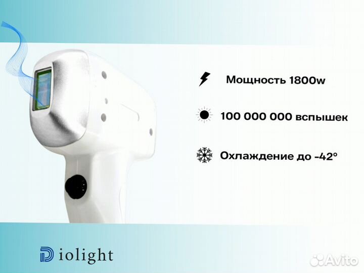 Лазерный аппарат diolight UltraOne 1800dp, рассрочка