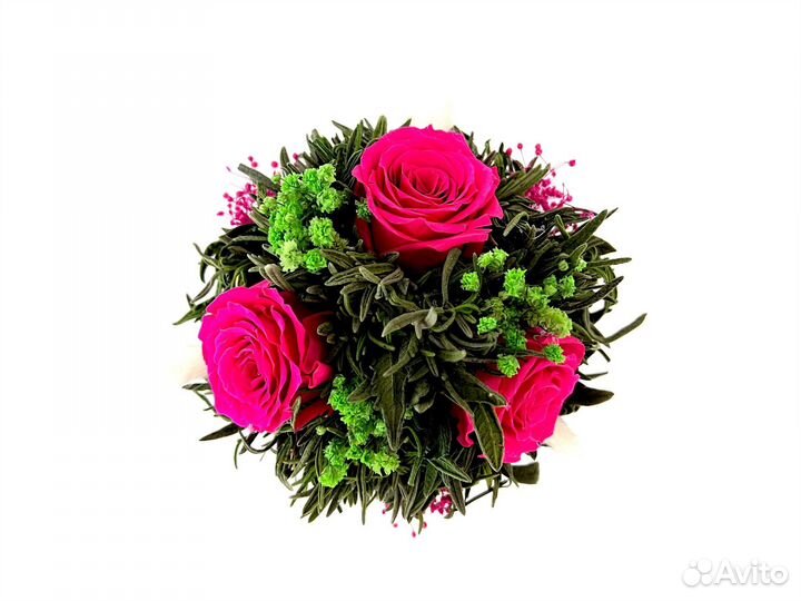 Букет на ножке Стабилизированные цветы