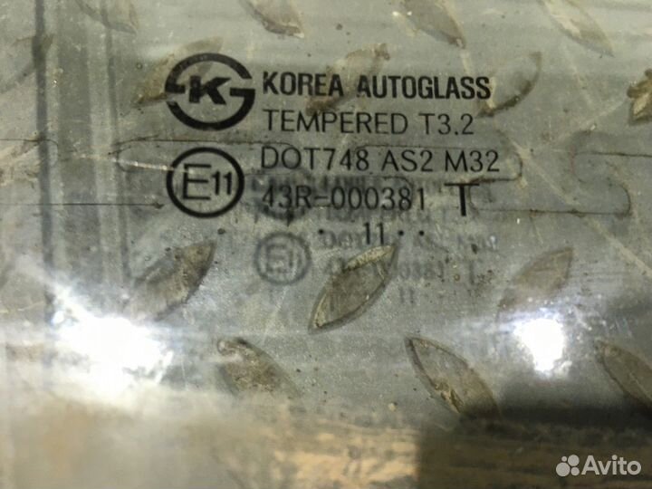Стекло двери переднее правое (Kia Rio)