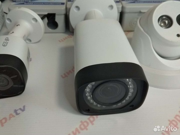 Видеонаблюдение 5 камер IP с микрофоном