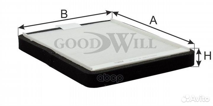 Фильтр салона hyundai accent -01 AG 577 CF Good