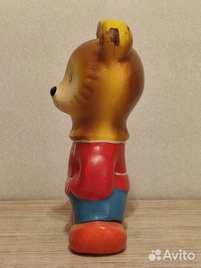 Игрушка. Медведь. Мишка. Высота - 20 см. РСФСР