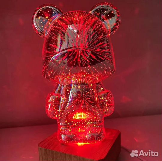 Ночник Мишка 3D Bearbrick