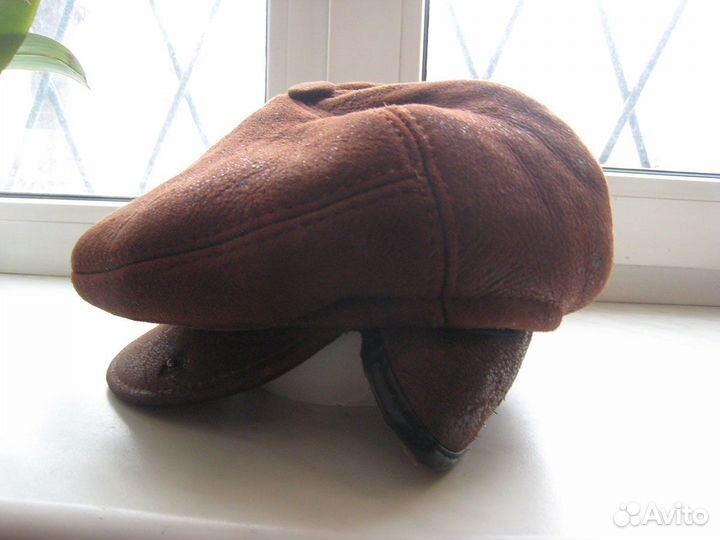 Кепка мужская Реглан натуральный замш зима