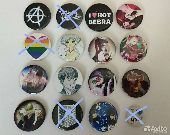 Значки аниме