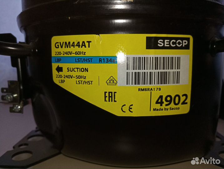 Компрессор Secop GVM44AT (R-134, 23.3C, 134Вт)