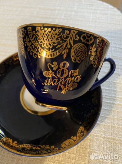 Набор чашек с блюдцами 4 пары