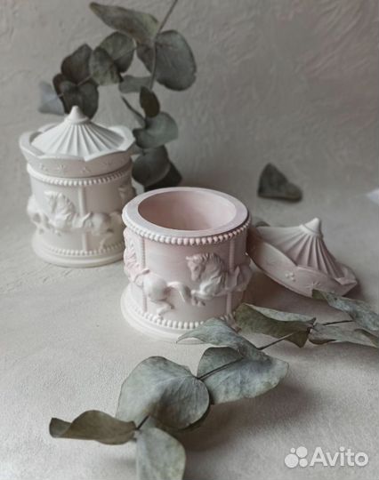 Подсвечники из гипса