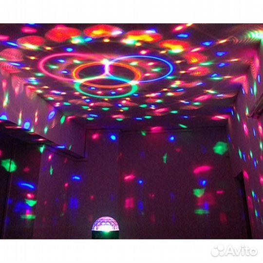 Диско шар-колонка с bluetooth, на аккумуляторе