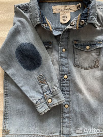 Джинсовая рубашка hm