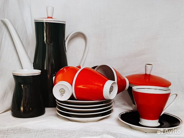 Сервиз кофейный Freiberger, Саксония,ГДР. Винтаж