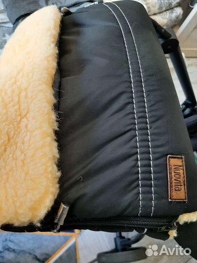 Муфта для рук на коляску и опушка