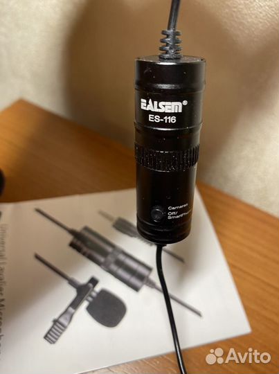 Микрофон петличный новый