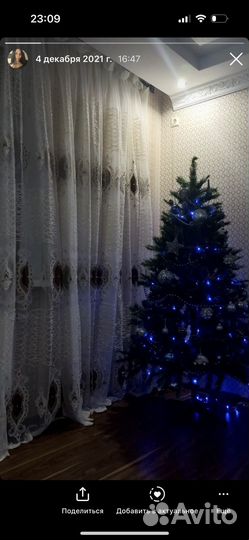 Елка искусственная 180 см с шигками